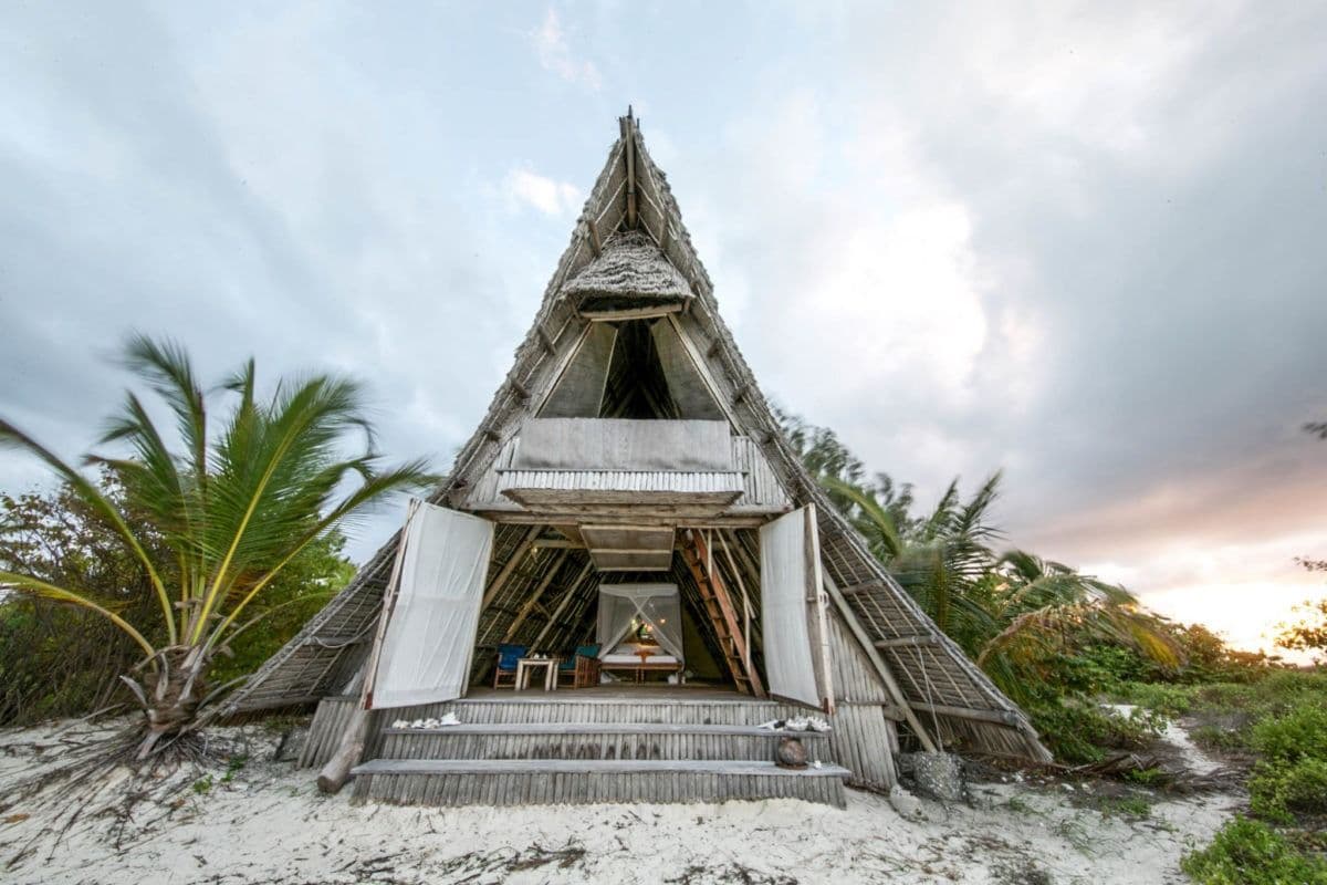 Tanzania Fanjove Island Banda front view 1200x800